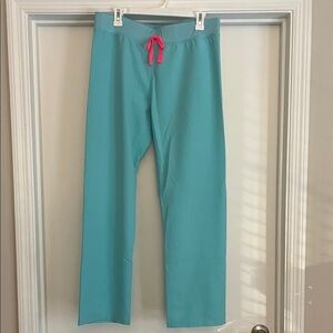Figs Livingston Scrub Pants in Neon Blue